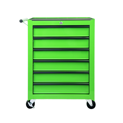Rolling Metal Tool Chest with 6 Drawers, 20" 6-Drawer Tool Chest Cabinet with Ball Bearing Drawer Slides, Steel Tool Storage Box Organizer -GREEN image 1