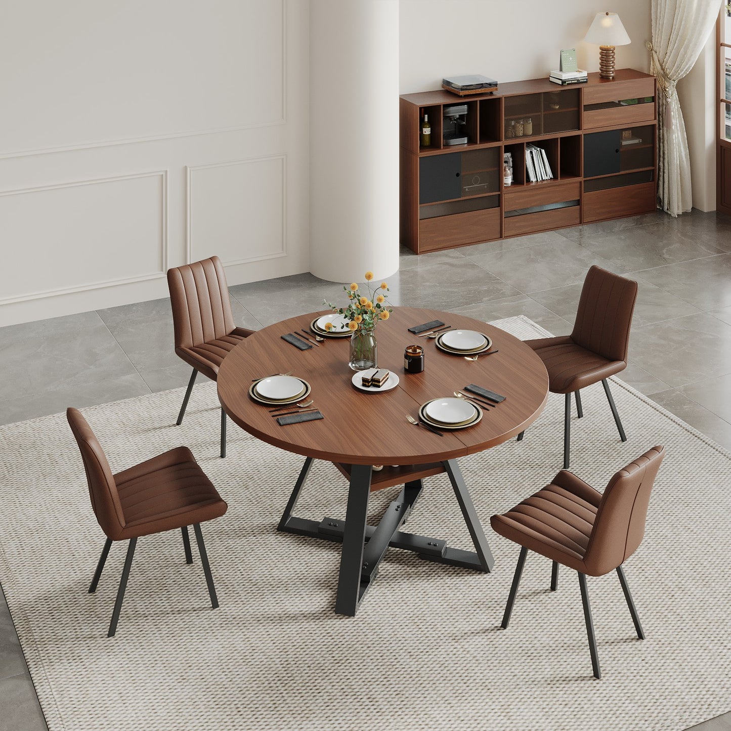 Round dining table boxwood 115cm image 5