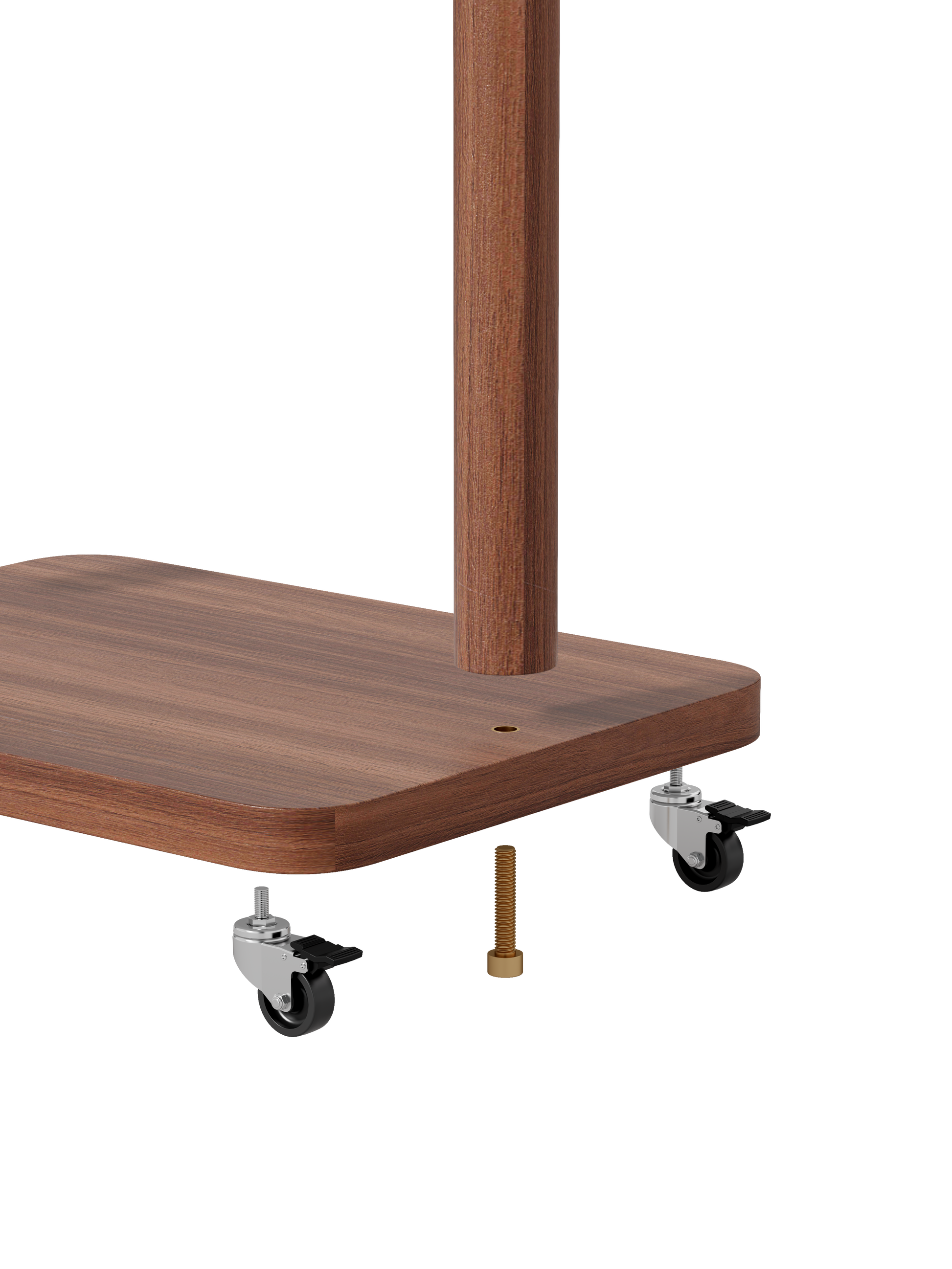 Coat Racks solid wood hanger 15.7* 11.8*71in Solid environmental protection easy to assemble beautiful can be placed in the bedroom/entrance/living room (Walnut) image 9