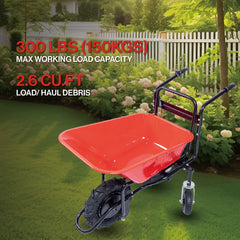 wheelbarrow electric Professional specs - this wheelbarrow uses an electric 24v 500w  Brushless motor system, powered by (2)12v 12ah motorized wheelbarrow electric garden cart 78L  garden cart