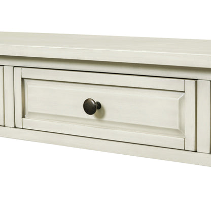 TREXM Console Table 63" Long Console Table with Drawers and Shelf for Entryway, Hallway, Living Room (Antique White, OLD SKU: WF314993AAK) image 4
