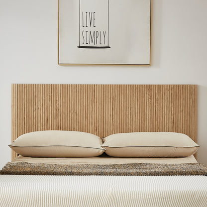Queen Size Lift Up Storage Bed Frame, Wooden corrugated curved lines, Hydraulic Storage/No Box Spring Needed, Oak. image 11