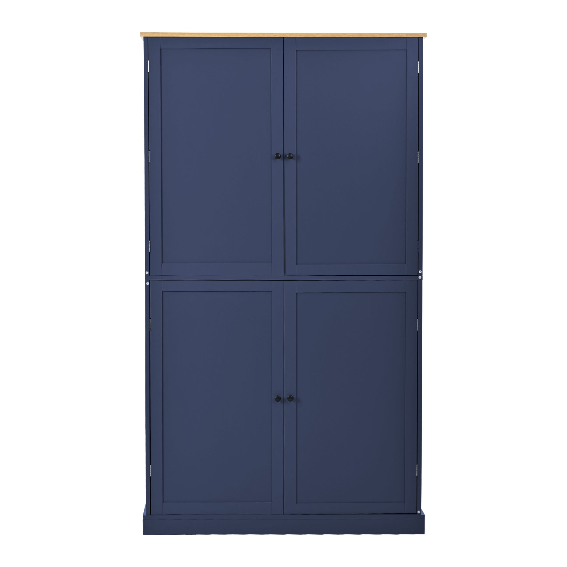 [Assembly Video Provided]TOPMAX 40.2x20x71.3inch High Freestanding Kitchen Pantry Large Cupboard Storage Cabinet with 2 Drawers, 2 Adjustable Shelves, 8 Door Shelves for Kitchen, Dining Room,Blue image 12
