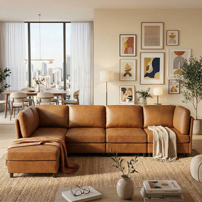 Modern Modular Corner Sofa Foil fabric Freely Configurable with image 7