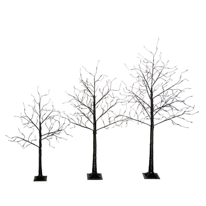 3 Pac Christmas Tree with Purple Lights, 4FT 5FT and 6FT, Lighted Black Tree for Christmas Decoration image 7