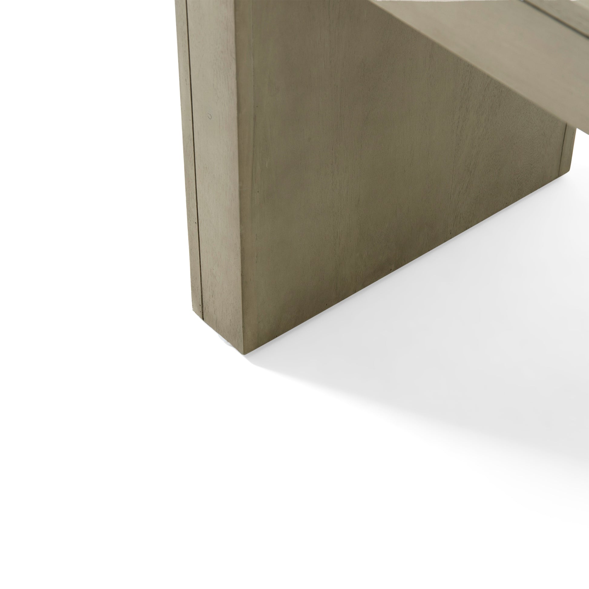 Acacia Wood Dining Bench, Light Gray Oak image 7