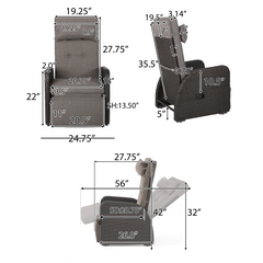 LIVERPOOL GAS RECLINER