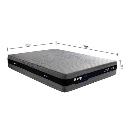 Sleepmax OmniFit 13" Queen Medium Cooling Hybrid Mattress with Gel, Bamboo, Charcol, Green Tea & Copper Infused Foam image 2