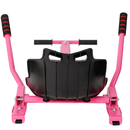 Hoverboard Seat Attachment Go-Kart,Fits 6.5" 8"10" Hoverboards,Sturdy Adjustable Off-Road Frame,Hover Cart for Family Fun,not include Hoverboard,Pink image 10