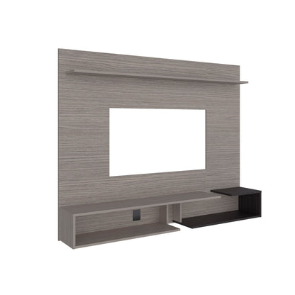 Aurevon 65" Floating TV Panel – Modern Entertainment Center with Storage Shelves image 3