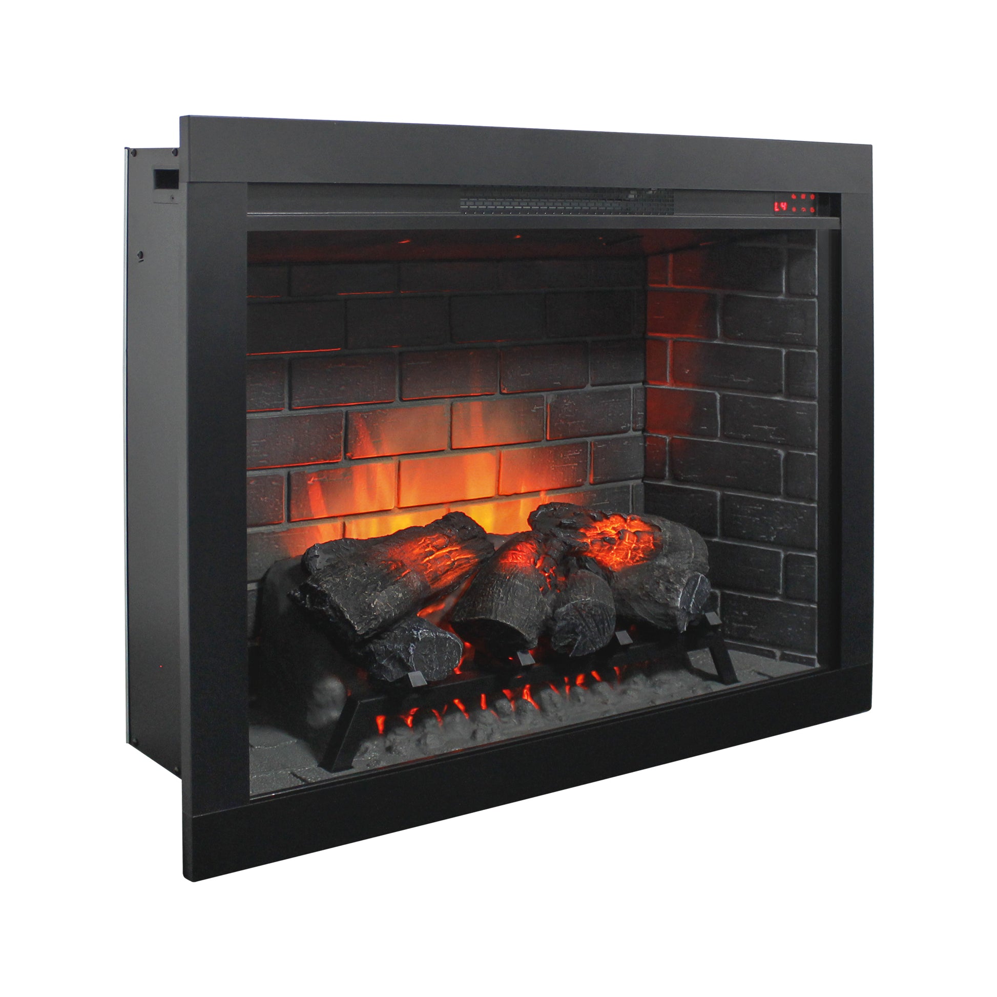 33 inch Infrared Electric Fireplace with Removable Trim kit Insert, Touch Panel Home Decor Heater image 2