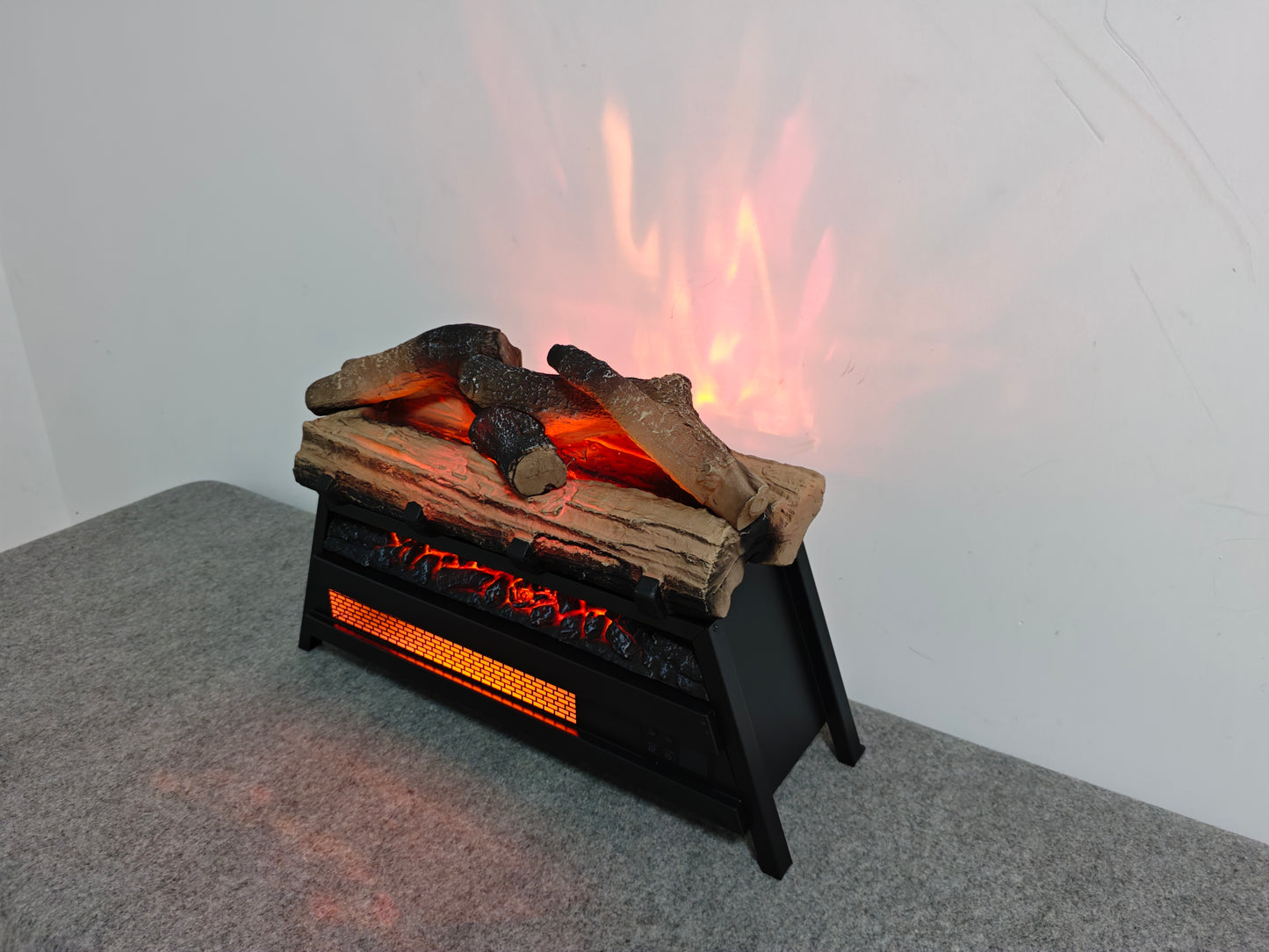 23 inch Electric Fireplace 3D Log set insert, Infrared Fireplace Heater for Indoor image 4