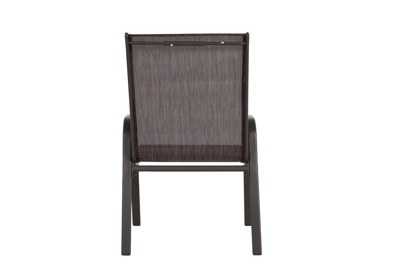 4 Piece Patio Chairs, Outdoor Camping Chairs with Breathable Textilene Fabric, Set of 2 Garden Chairs with Armrest High Backrest for Garden Patio Pool Beach Yard Space Saving (Brown) image 7