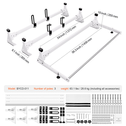 Trailer Ladder Rack Van Roof Ladder Rack for Ford Transit Custom 2013-2024 image 9