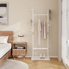 Solid Wood Coat Rack - Easy Assemble Hanger for Home Use