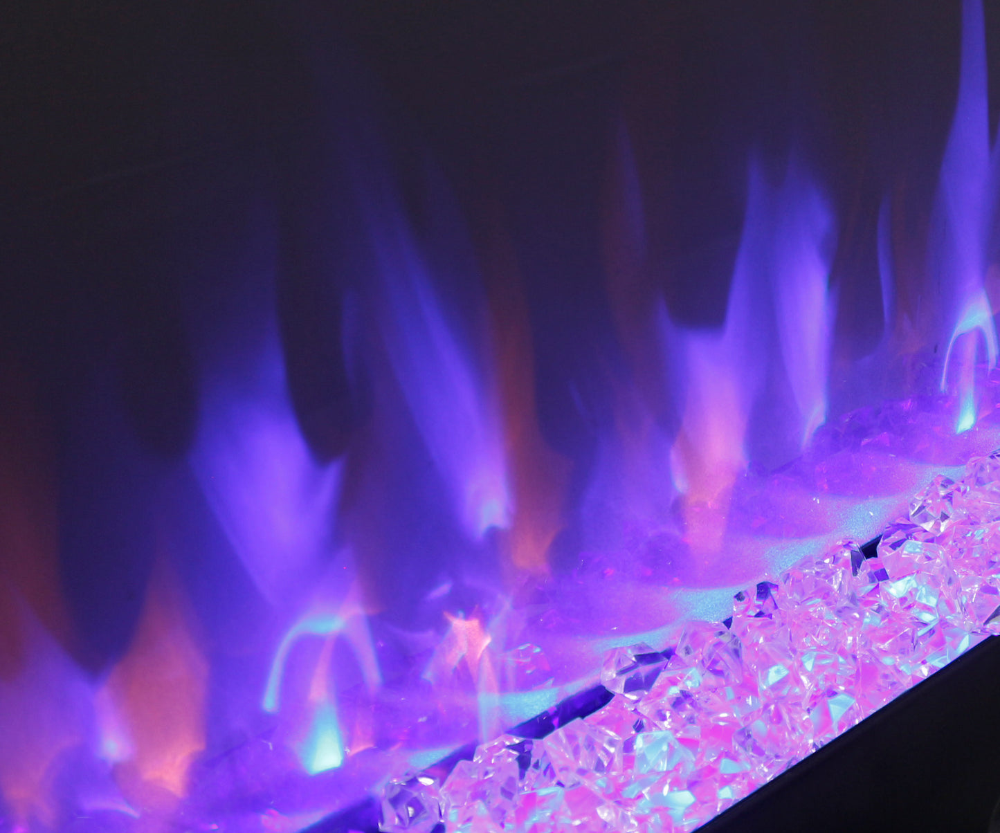 Smart 50" WiFi-Enabled Electric Fireplace Heater, Recessed in-Wall and Wall-Mounted image 8