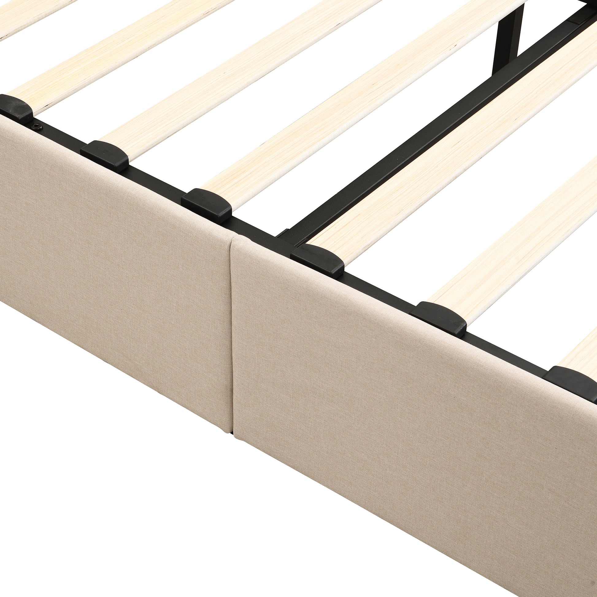 Queen size Upholstered Platform bed with a Hydraulic Storage System - Beige(OLD SKU: LP000211AAA) image 9