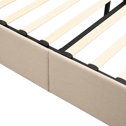 Queen size Upholstered Platform bed with a Hydraulic Storage System - Beige(OLD SKU: LP000211AAA) image 9