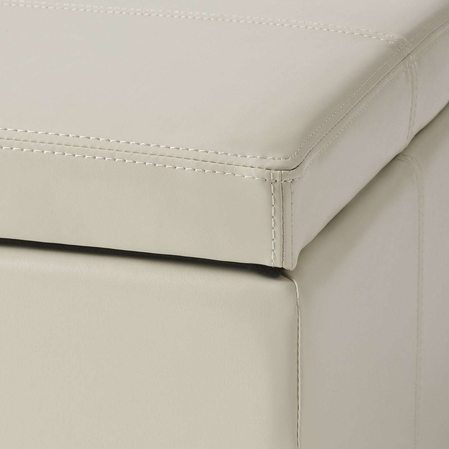 Upholstered PU Leather Storage Ottoman, Solid Wooden Legs (old sku 57742.00IVY) image 8
