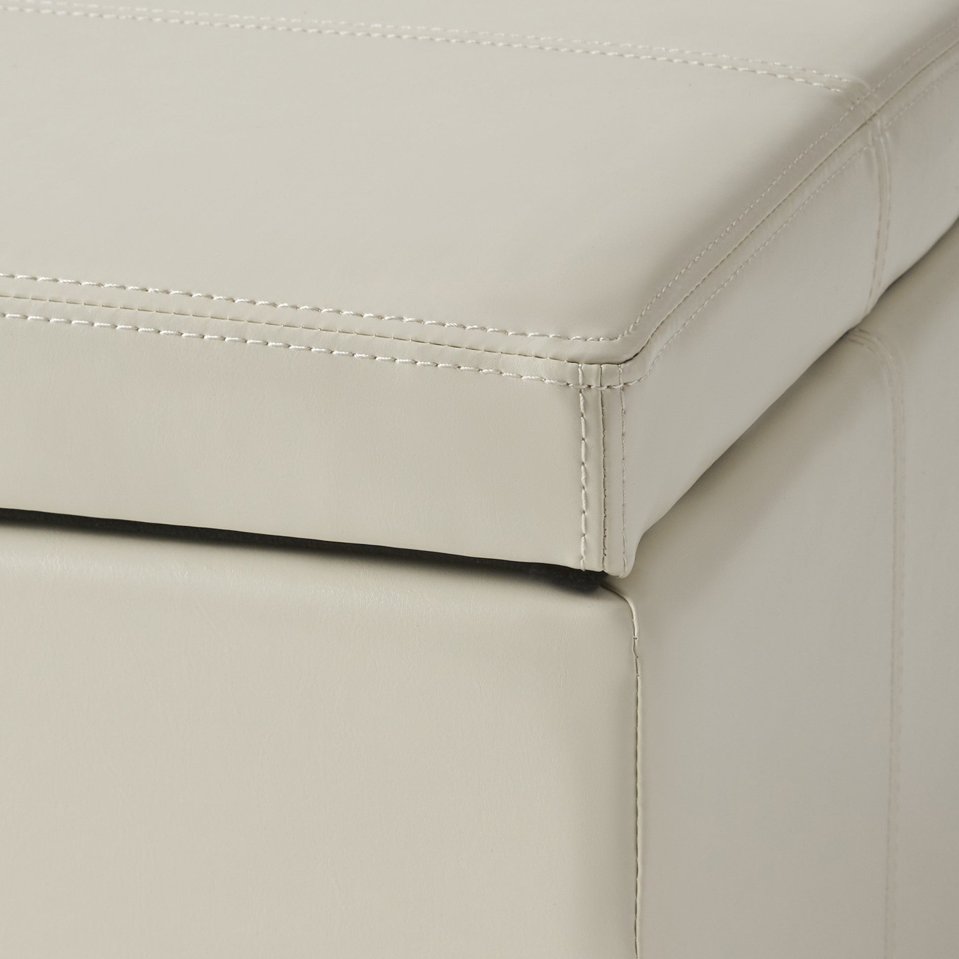 Upholstered PU Leather Storage Ottoman, Solid Wooden Legs (old sku 57742.00IVY) image 8