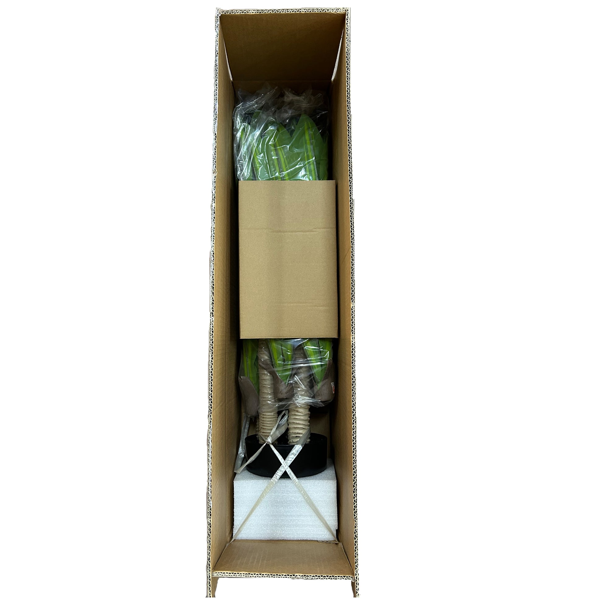 5' Artificial Dracaena Tree with Black Plastic Pot, 1pc/set image 6
