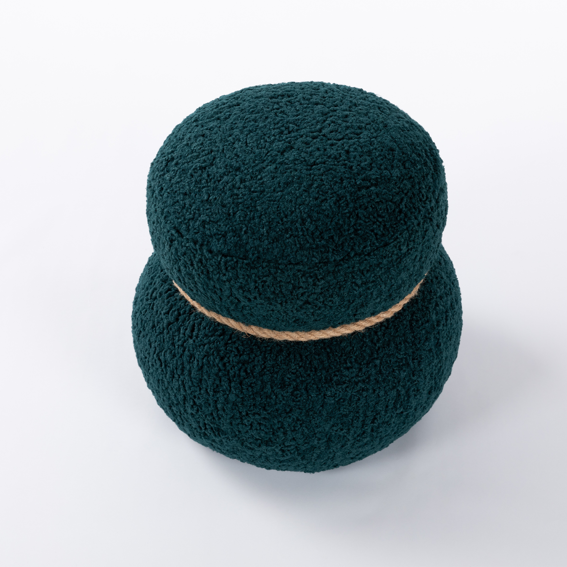 WKJ1Y Dark green snowman stool, seat body width 14.56 inches, round belly, playful cute, suitable for any space image 6