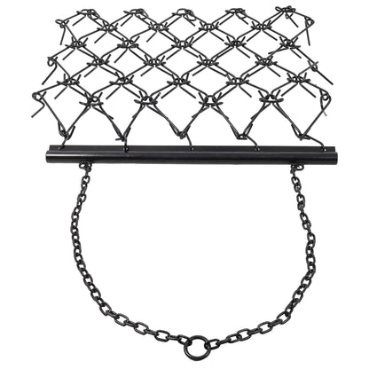 4FT Heavy-Duty Steel Drag Harrow,Field Leveling Chain Rake,Compatible with ATV UTV Compact Utility Tractors,Black Coated Durable Construction image 5