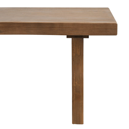 Indoor Pine Dining Bench, 62.9''L Solid Wood Seating, 350lbs Weight Capacity, Fits 3 People for Kitchen, Dining Room & Living Space image 9