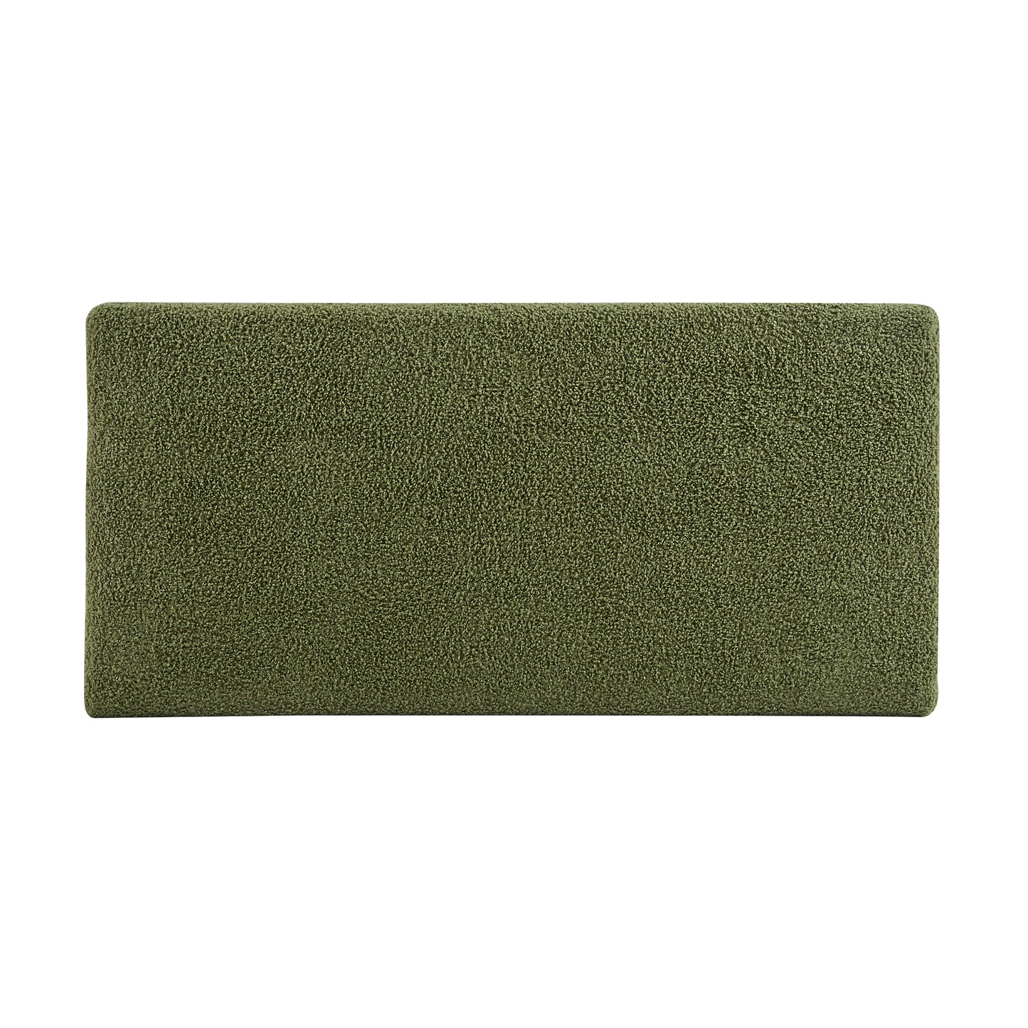 Storage Ottoman with Flip-Top Lid, Easy Assembly, Boucle Fabric & Rubber Wood Legs, Retro Green image 11