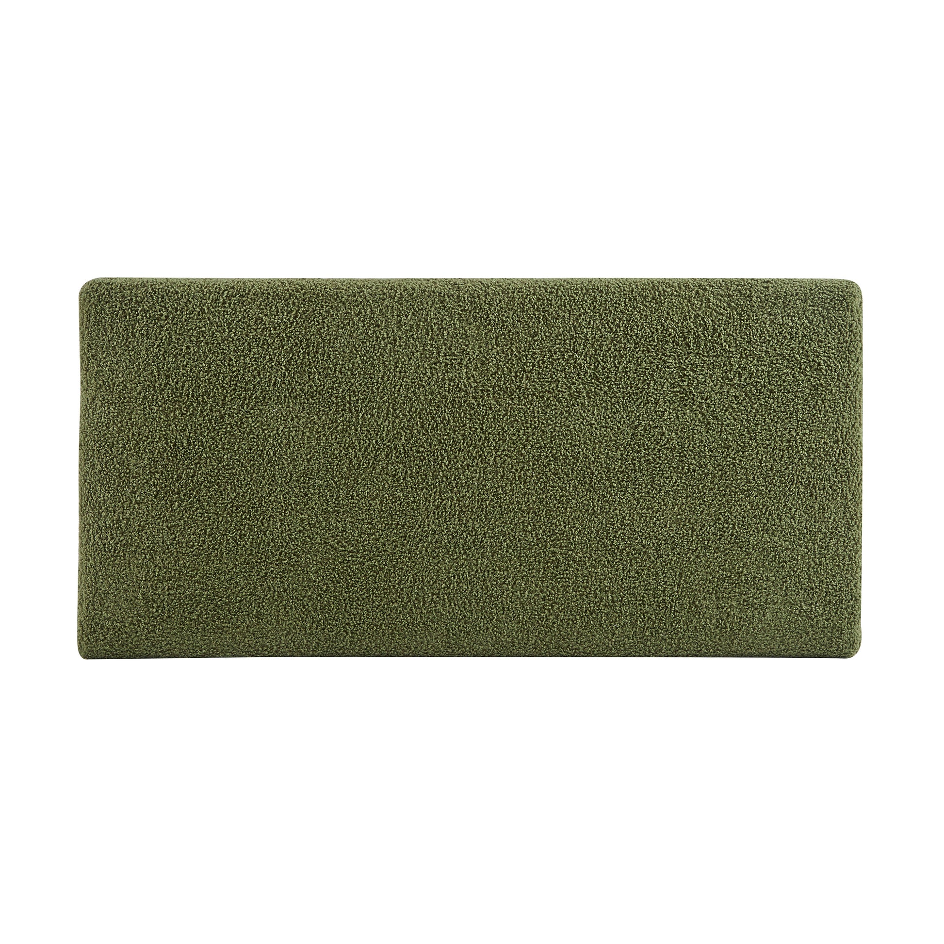 Storage Ottoman with Flip-Top Lid, Easy Assembly, Boucle Fabric & Rubber Wood Legs, Retro Green image 11