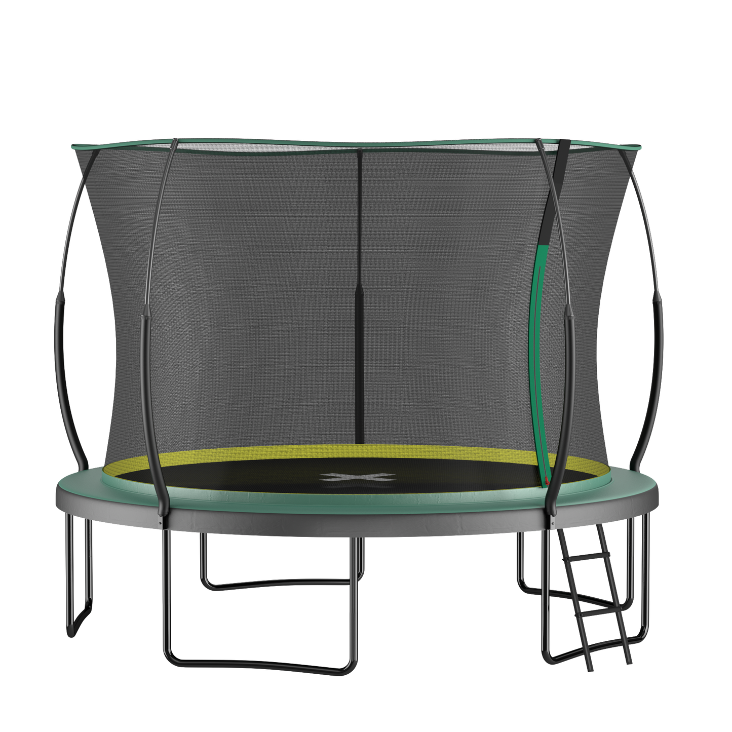 YC 12FT Springfree no Gap Trampoline- Green image 1
