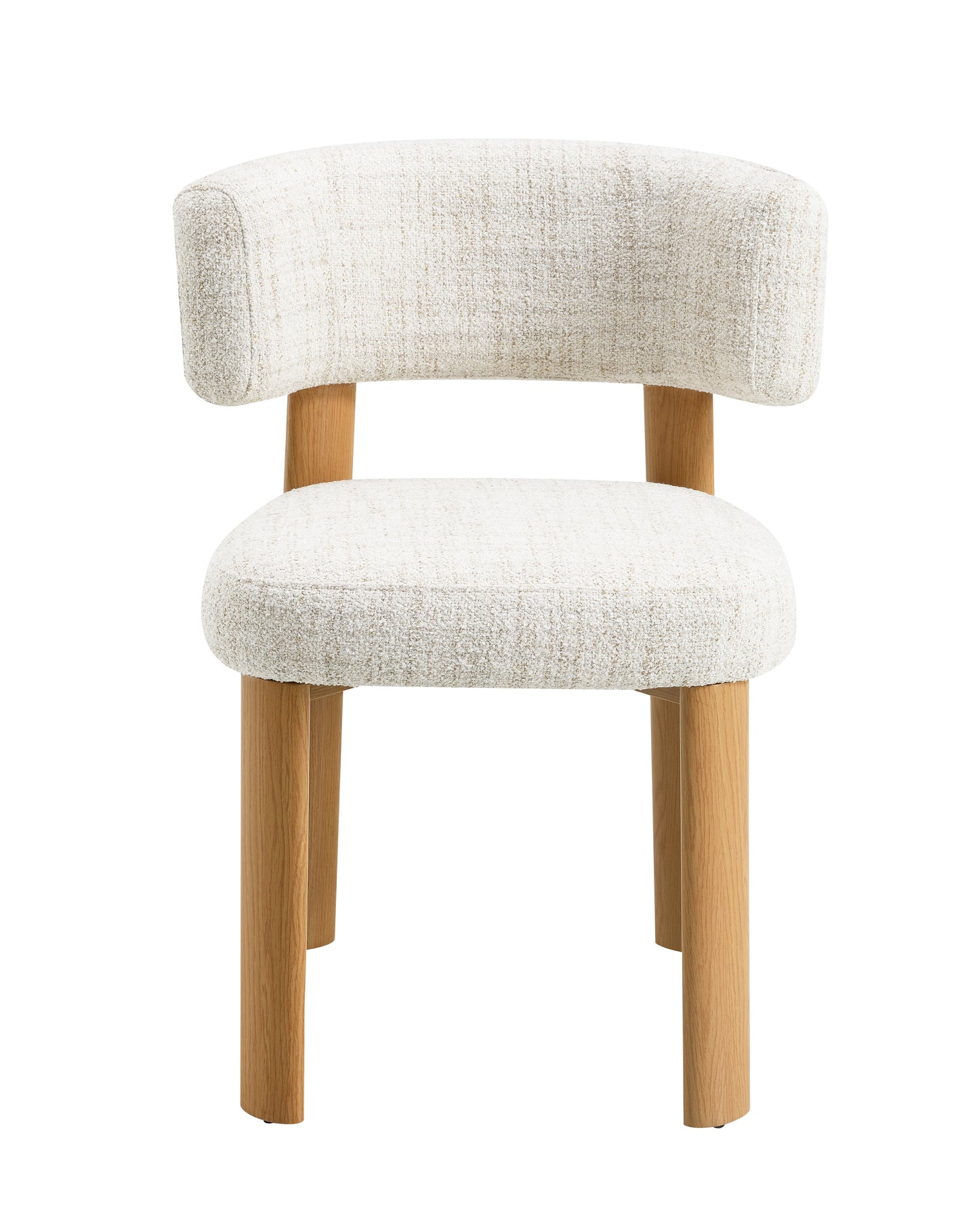 Ogin Beige Chenille & Gray Side Chair (Set of 2) image 6