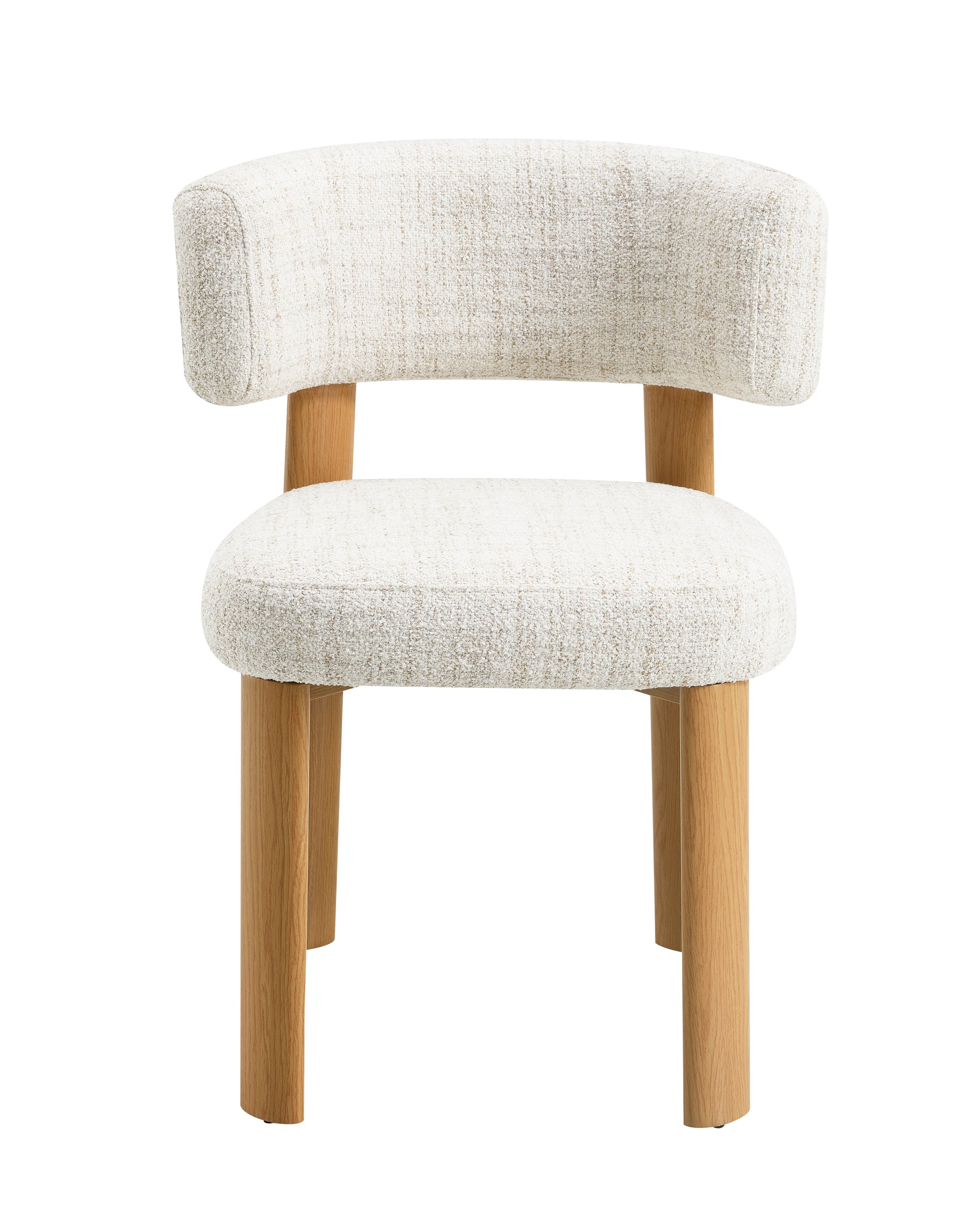 Ogin Beige Chenille & Gray Side Chair (Set of 2) image 6