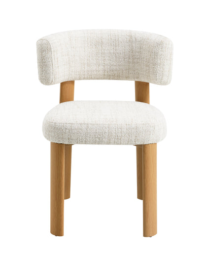 Ogin Beige Chenille & Gray Side Chair (Set of 2) image 6