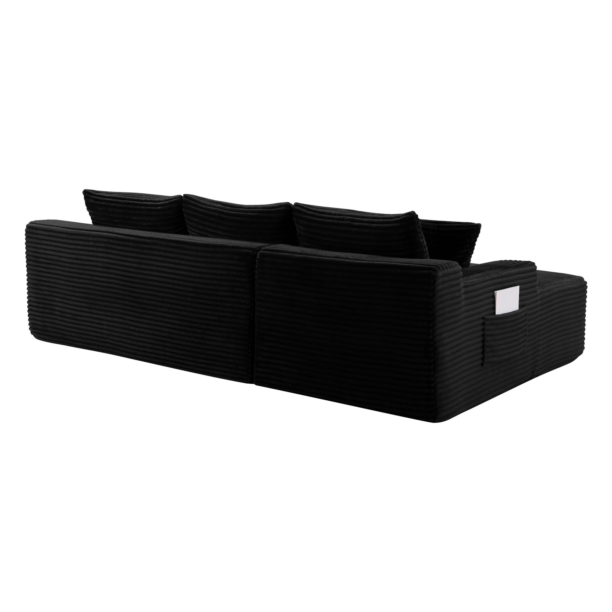 106.3" U-Shaped Cloud Sectional Sofa with Deep Seat,No Assembly Required,Modular Couches Sleeper for Living Room,Bedroom,Apartment image 9