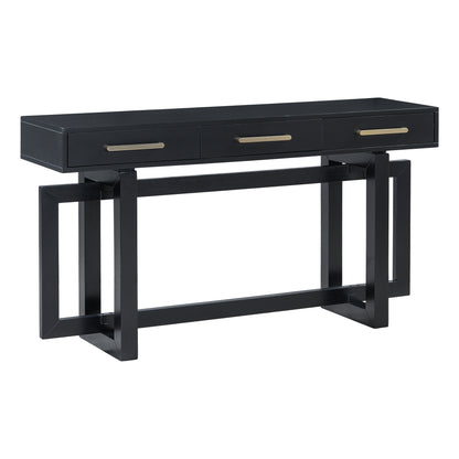 U_STYLE Elegant Console Table with Three Drawers, Extra Long Entryway Table for Entryway, Hallway, Living Room, Foyer, Corridor image 4