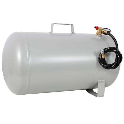 Portable11 Gallon Aluminum Air Tank, Lightweight Durable Air Compressor Tank with Pressure Gauge, Safety Valve and 47 Inch Hose for Easy Tool Connection image 1