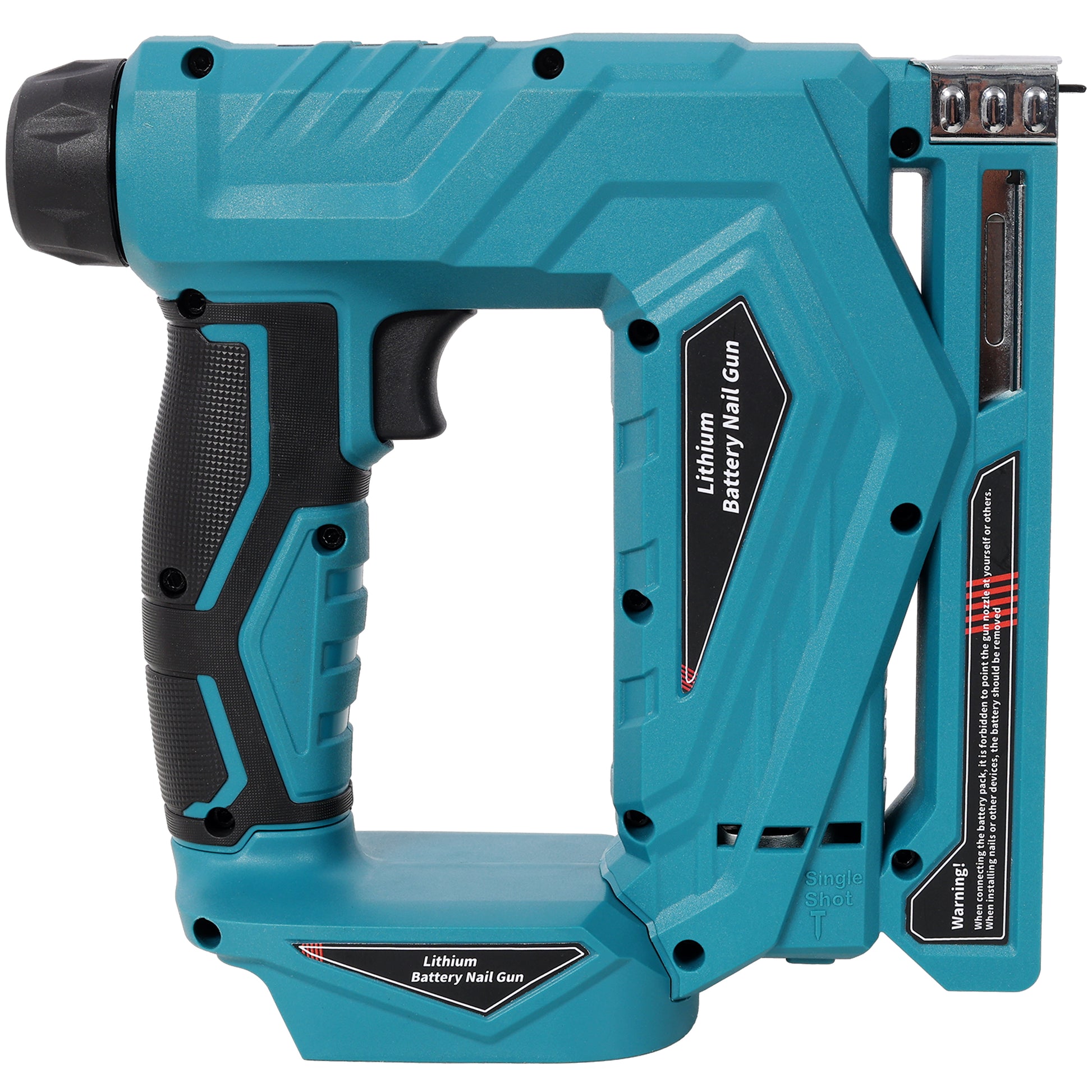 2-in-1 Cordless Brad Nailer & Narrow Crown Stapler, Compatible with Makita 20V MAX Battery, Battery Powered Nail Gun with Safety Lock, Professional Woodworking DIY Fastening Tool, Tool Only image 9