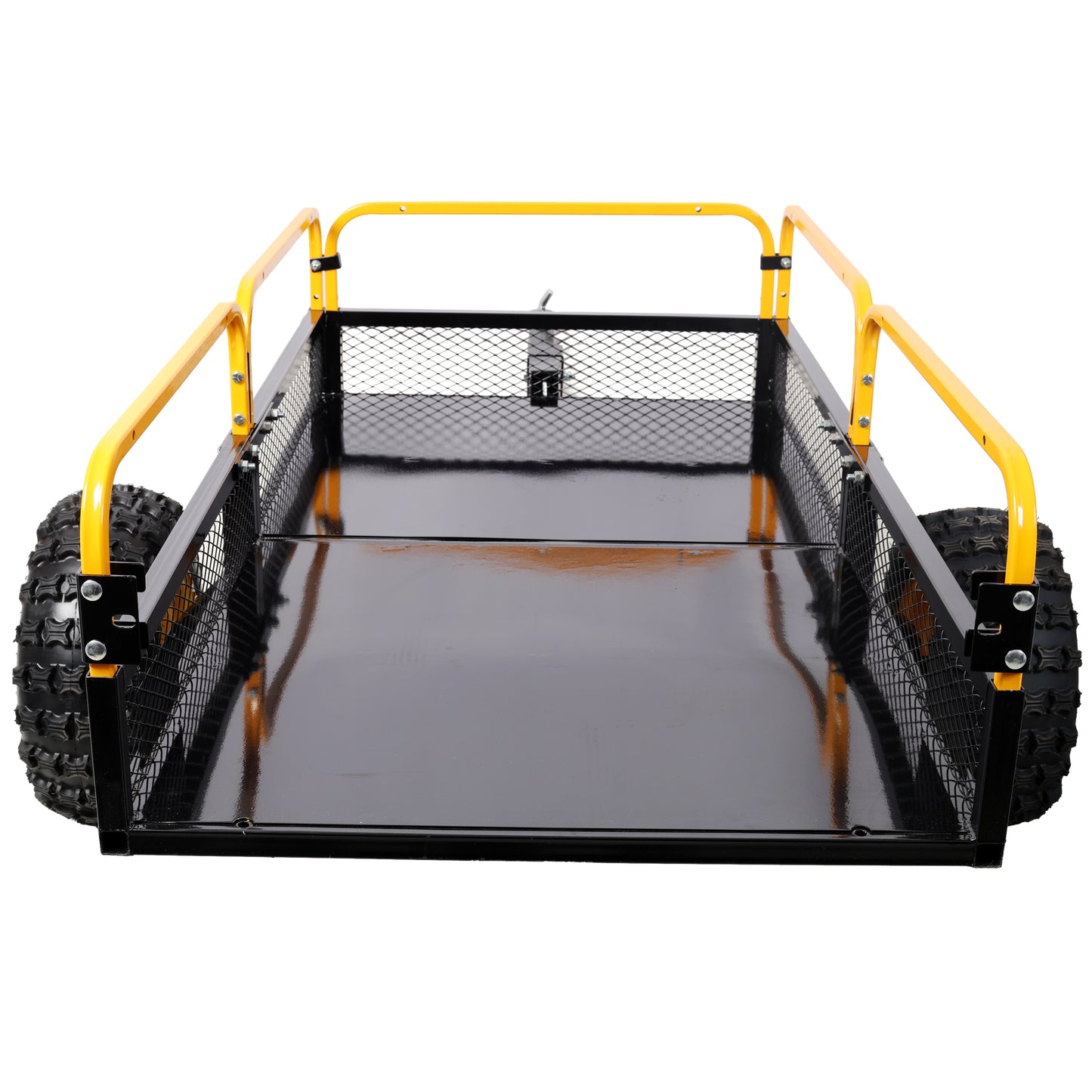 Heavy-Duty Tow-Behind Dump Cart 1000 lbs Load Capacity for ATV UTV Lawn Mower Tractor Yard Garden Farm Hauling image 9