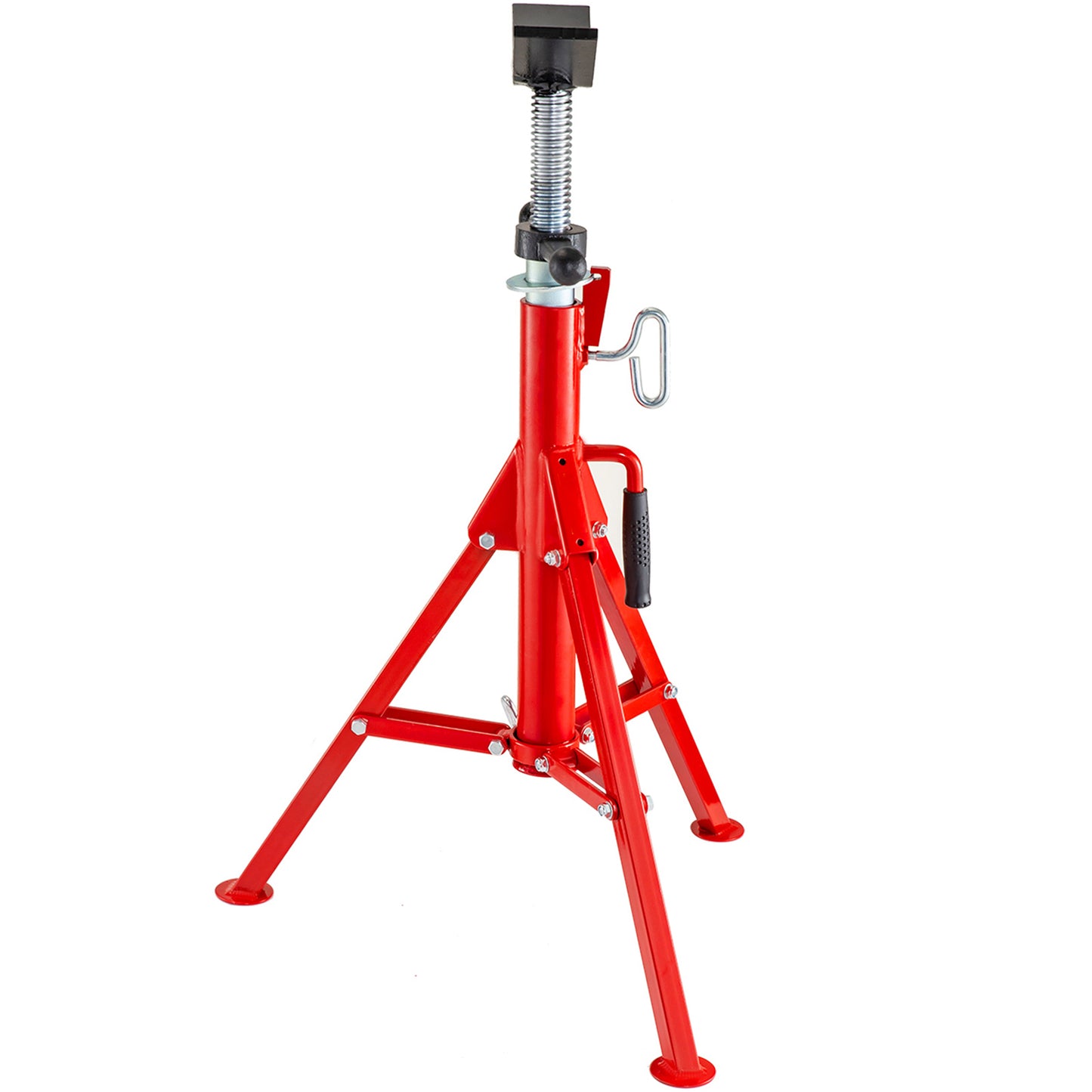 V Head Pipe Stand Adjustable Height 28-52 Inch, Pipe Jack Stands 2500 LB. Capacity,Folding Portable Pipe Stands 1/2 to 12 Inch Pipe Supporting,Steel Jack Stands image 5