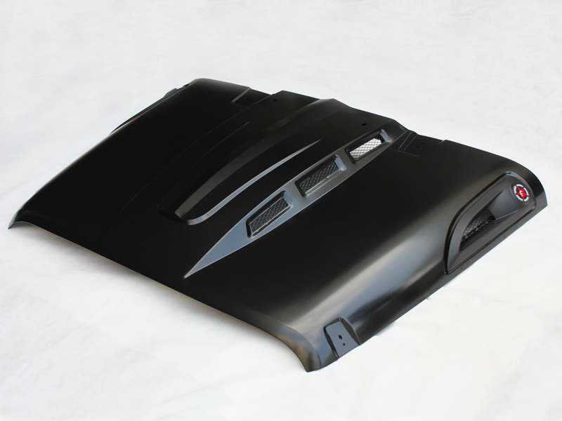 The Avenger Style Replacement Hood Compatible with 2007-2017 Jeep Wrangler JK JKU Unlimited Rubicon Black image 10