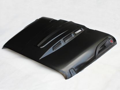 The Avenger Style Replacement Hood Compatible with 2007-2017 Jeep Wrangler JK JKU Unlimited Rubicon Black image 10