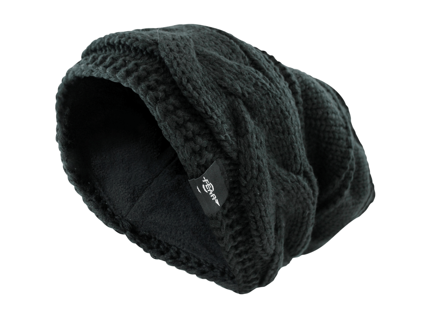 Fear0 NJ Warmest Fleece Insulated Lining Knit Cable Slouch Baggy Beanie Hat Women image 1