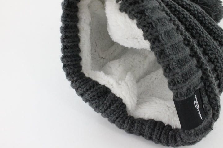 Fear0 NJ Warmest Plush Insulated Lining Knit Cable Cuff Fold Beanie Hat Women image 3