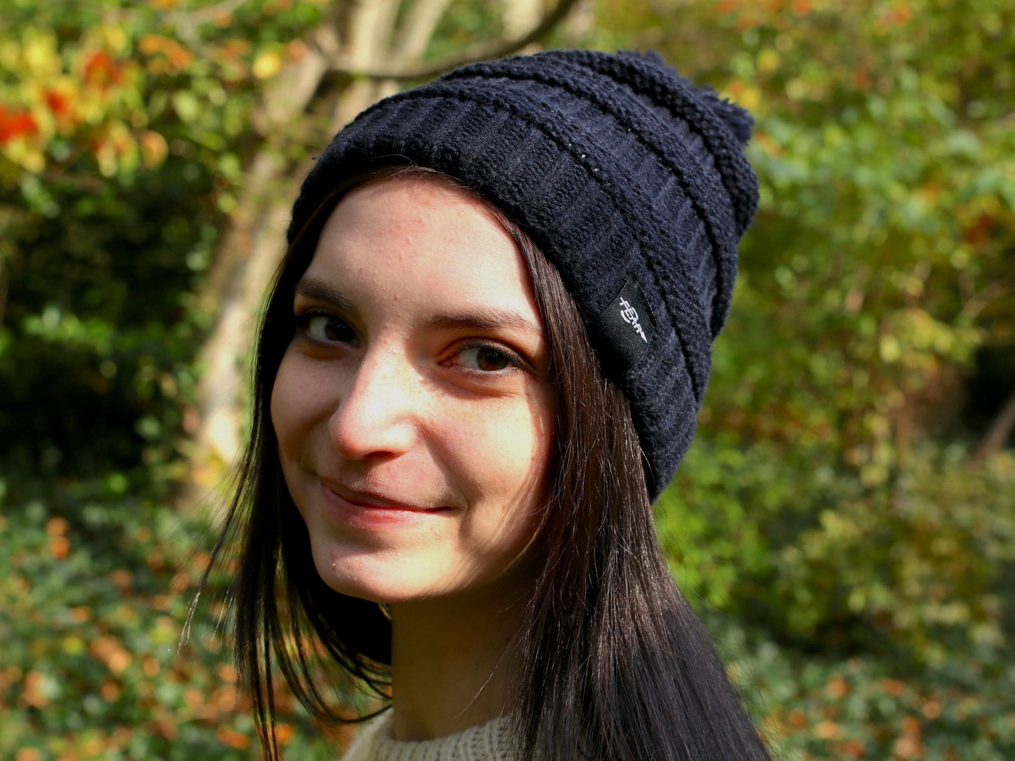 Fear0 NJ Warmest Plush Insulated Lining Knit Cable Pom-Pom Beanie Hat Women image 3
