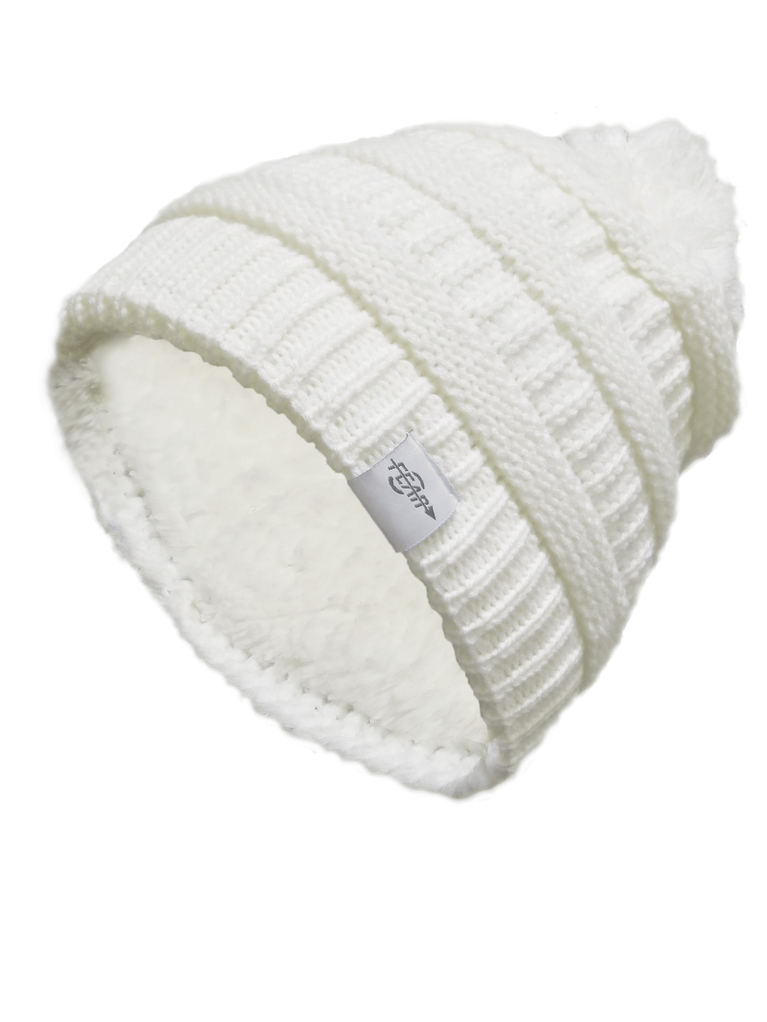 Fear0 NJ Warmest Plush Insulated Lining Knit Cable Pom-Pom Beanie Hat Women image 5