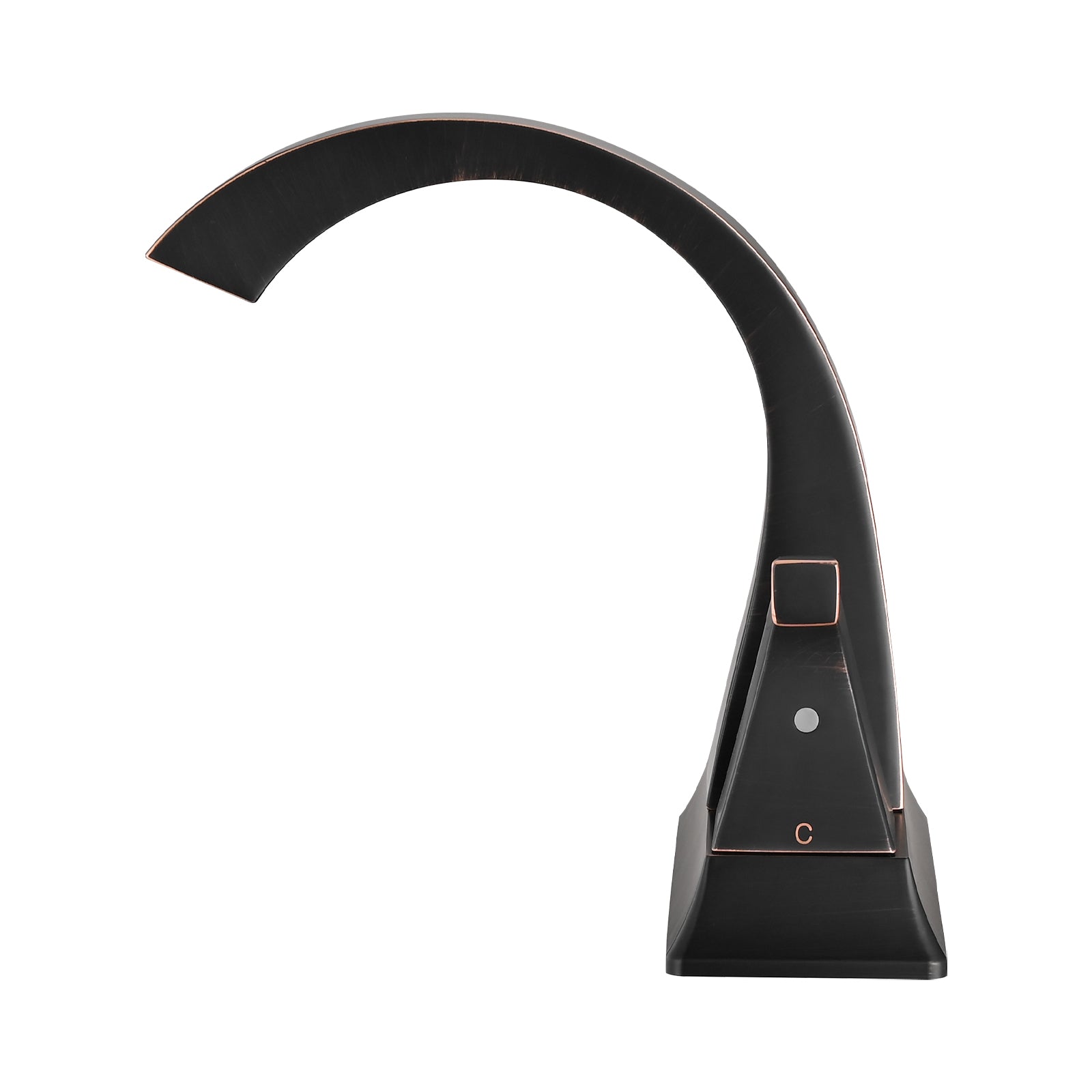 Two Handle 4 Inch Centerset Bathroom Sink Faucet with Pop-Up Drain, Oil rubbed bronze image 3