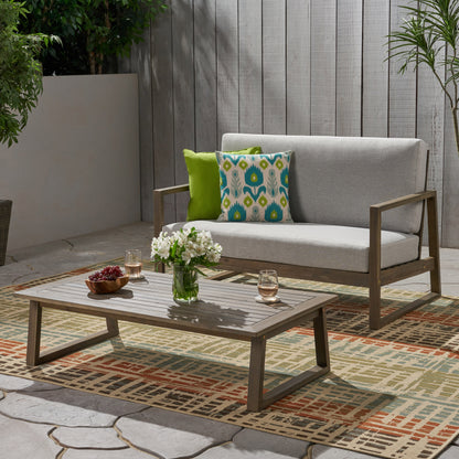BELGIAN LOVESEAT & COFFEE TABLE image 1