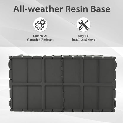 160 Gallon Outdoor Storage Deck Box Waterproof, Large Patio Storage Bin for Outside Cushions, Throw Pillows, Garden Tools, Lockable (Dark Gray) image 7