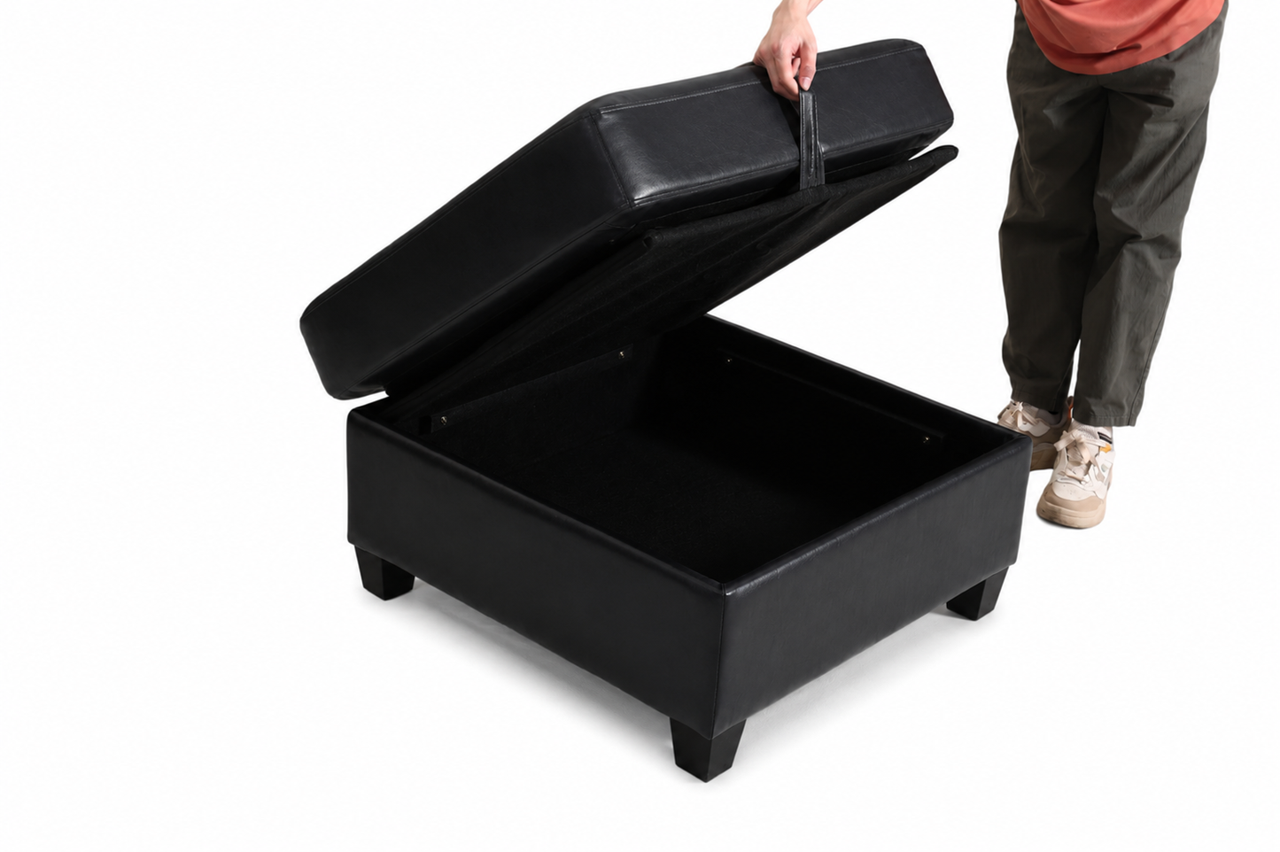 Flexible PU Modular Sofa,Convertible Shapes, Storage & Sleeper Function for Living Room-2seats image 9